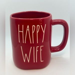 Rae Dunn ‘Happy Wife’ Red mug